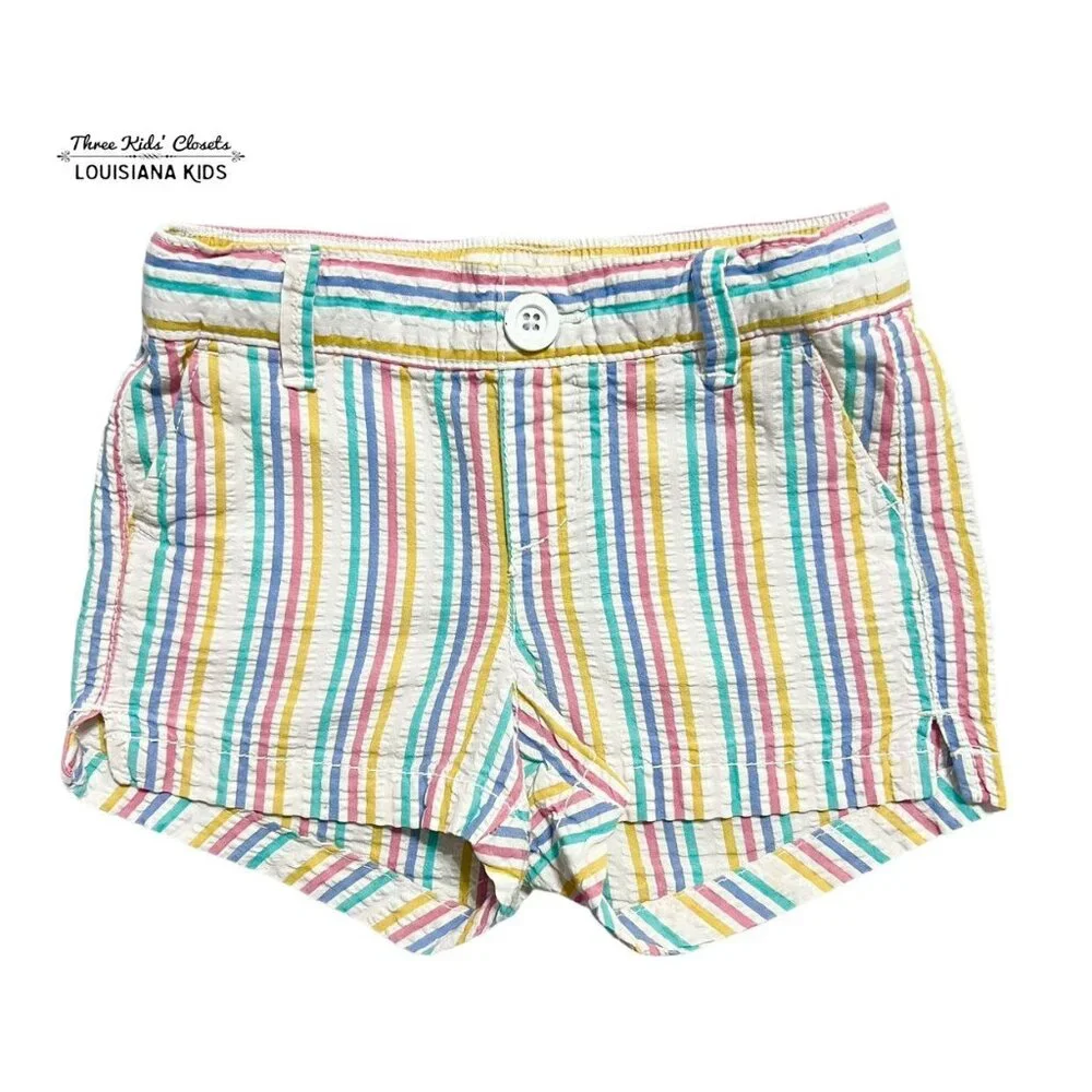 Old Navy 2T Colorful Seersucker Shorts